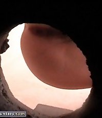 Young chick peeing in a cesspool got shot on cam