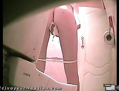 Hidden cam keeps shooting astall sexy girls visit the restroom for a cute leak