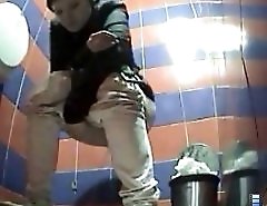 Two sexy girls peeing in front of perverted voyeur