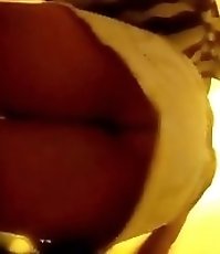 I follow sexy babe in mini up the stairs