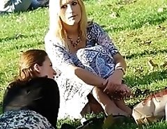 Spreading legs for panty upskirt peek