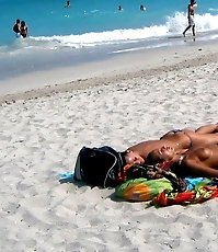 Tiny bikini panties look great on suntanned girls