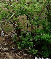 The bushes as the best place to piss for this miss