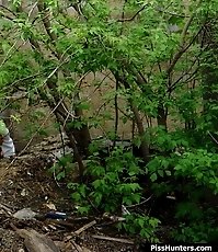 The bushes as the best place to piss for this miss