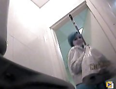 Voyeur spies after weeing girls in warehouse toilet