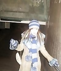 Fantastic upskirts on stairs
