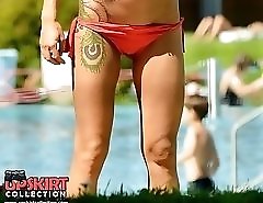 Girls proudly show the bikini bodies