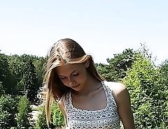 Impressive view of amateur ass jeans