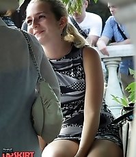 Tan pantyhose upskirt for pleasure