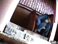 Fat-ass hoes get filmed peeing in public toilet