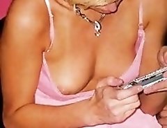 Super stars have their downblouse voyeured