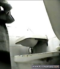 WC shots revealing a young beauty having a leak