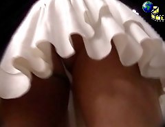 Babes in white had their upskirt secretly shot