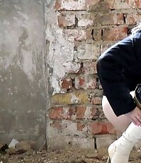 Spy cam made the sneaky shots of a leaking chick