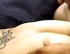 Young chick does some hand job and then takes cock in every hole!