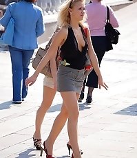 Street upskirts from kinky hunter