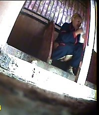 Old and young pissers tinkling in front of spy cam