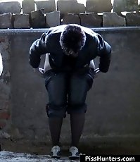 Girls empty their bladders under control of spycam