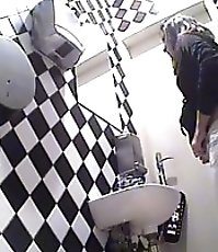 Three hotties filmed piddling in front of spy cam