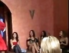 Getting a mouth full of dancing bear cock