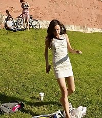 Uncovering panty upskirts on camera