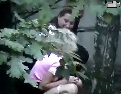Bad girls caught pissing in the yard