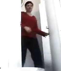 Three girls watering the spy cam planted in univercity loo