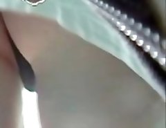 Nosy upskirt peek