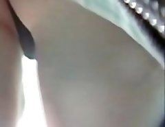 Nosy upskirt peek