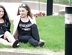 Sweet angel captured with upskirt camera